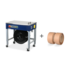 Umreifungsset 2 Rollen Papierband + Umreifungsmaschine SM200/280