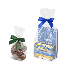 Kreuzbodenbeutel aus Zellglas