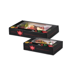 Catering-Karton mit Sichtfenster GOURMET