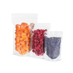 Standbodenbeutel transparent