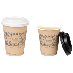 Heißgetränke-Becher PLA-beschichtet «Genuss»