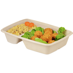 Menüschale aus Bagasse