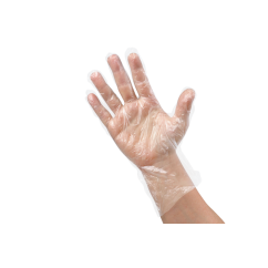 HDPE-Handschuhe geblockt, transparent