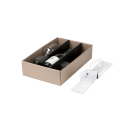 Gläser-Einlage für Flaschen-Geschenkkarton