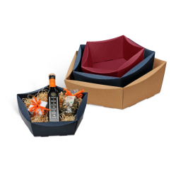 Geschenkkorb 5-eckig ROYAL