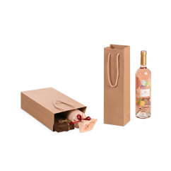 Geschenktasche aus Kraftpapier natur braun