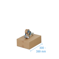 Faltkarton 1- & 2-wellig, braun, 300 - 399 mm