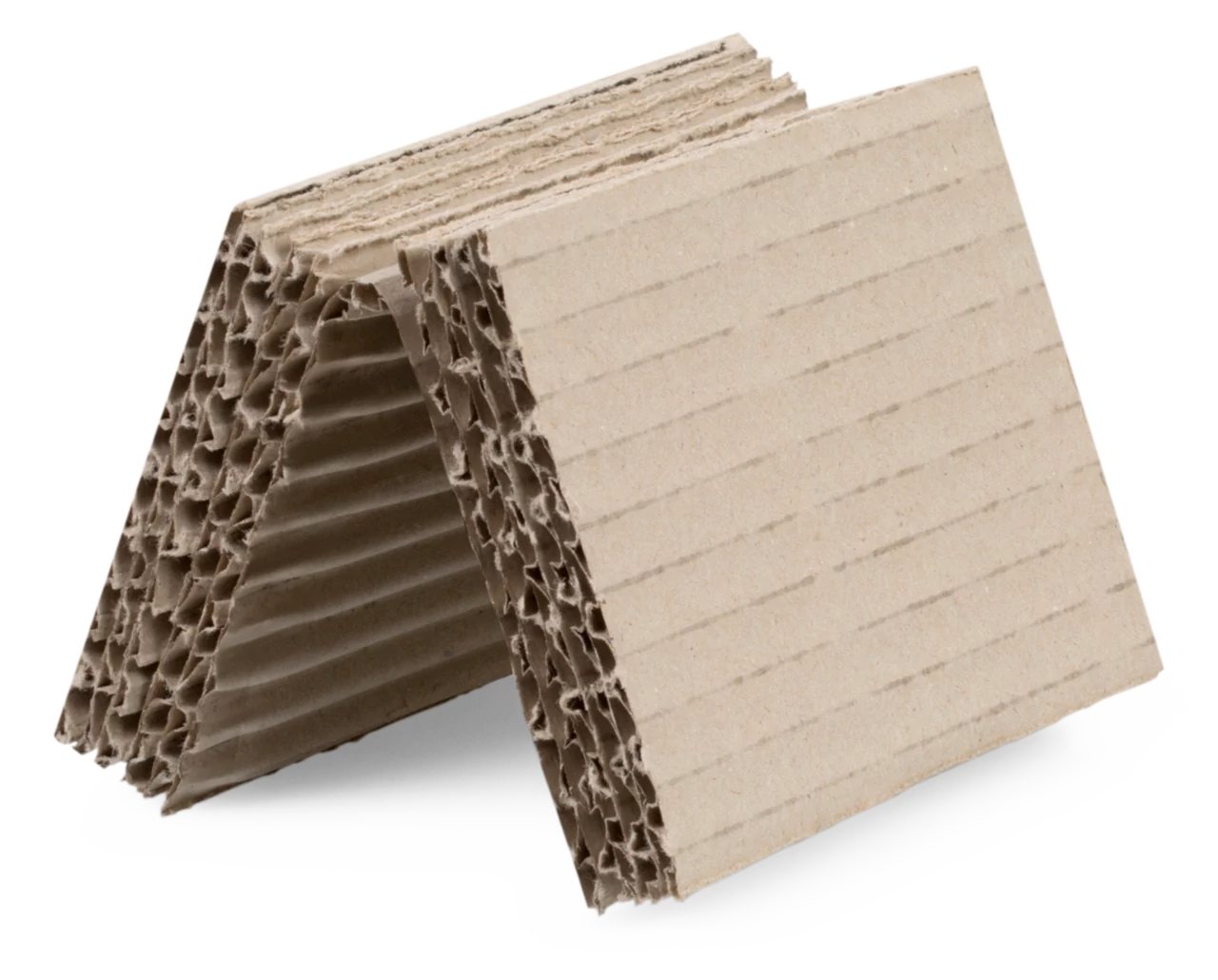 Geschlitzte Platte aus Wellpappe