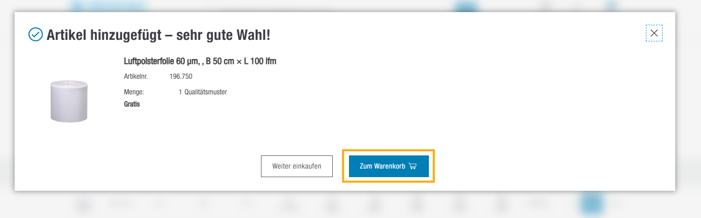 In den Warenkorb Erfolgsmeldung von MEDEWO
