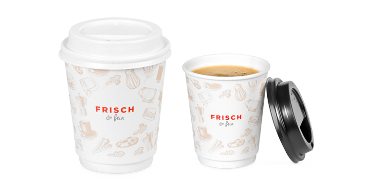 Doppelwandiger Pappbecher von FRISCH & fein