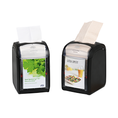 Serviettes, distributeurs, nappes